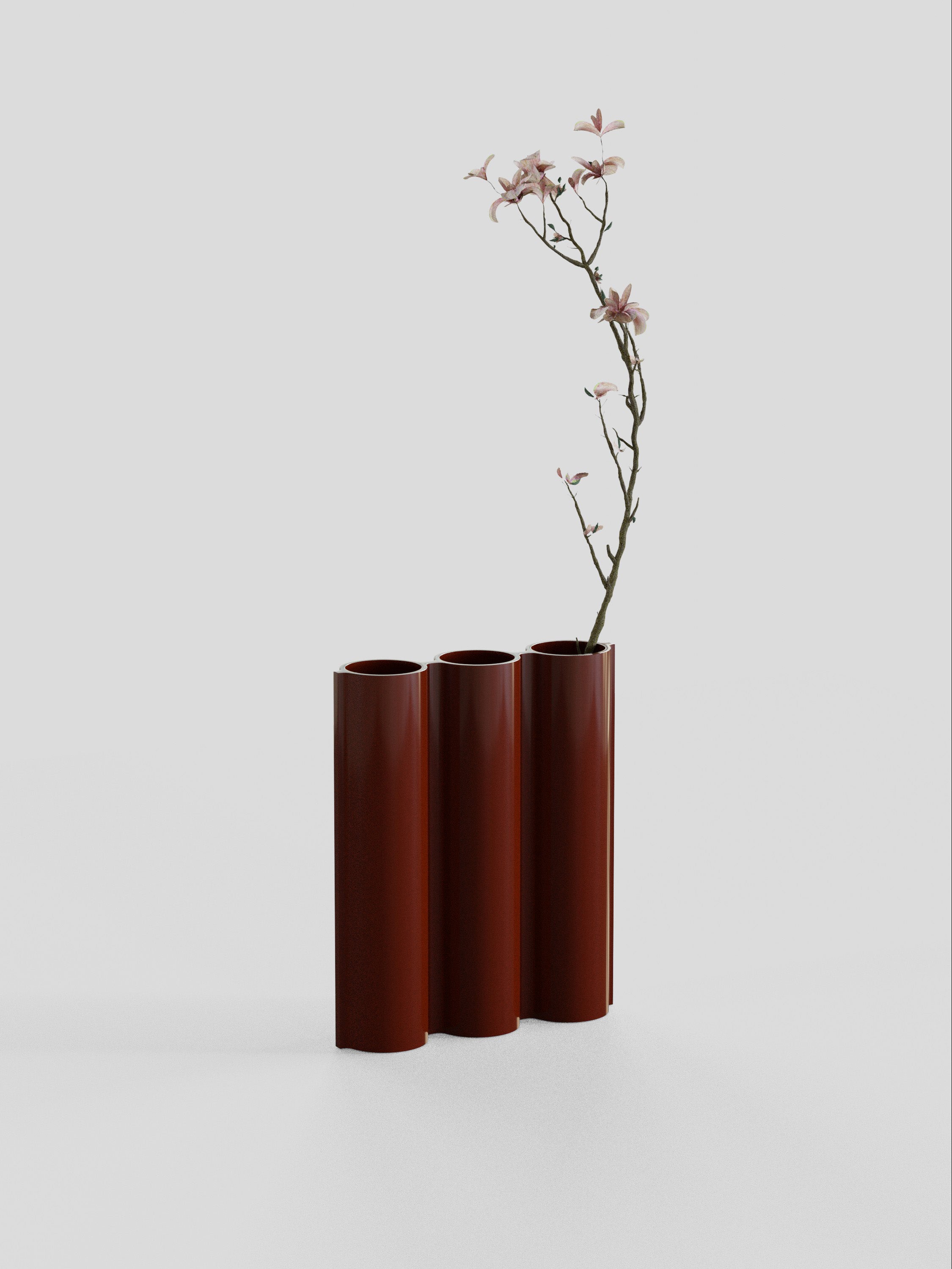 Silo Vase 3VK - Finish - Glossy Oxblood
