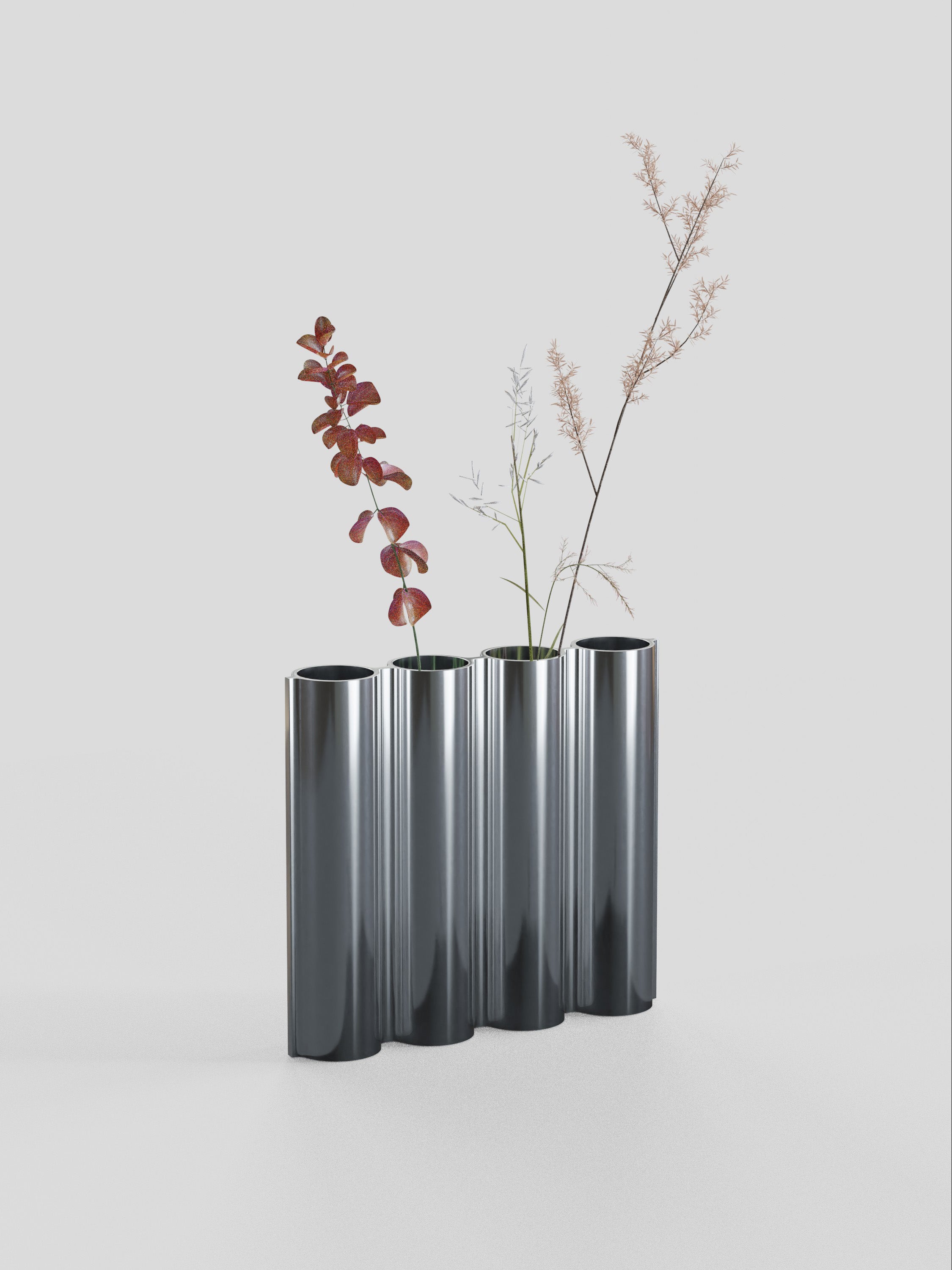 Silo Vase 4VK - Finish - Mirror Polished Aluminum