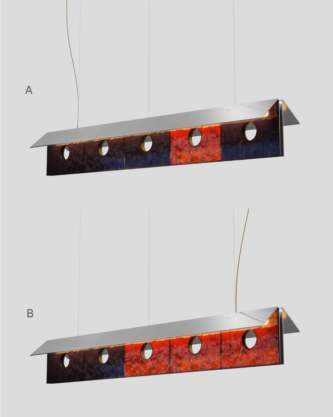 Palette 4 (Bluish black + Flame orange)